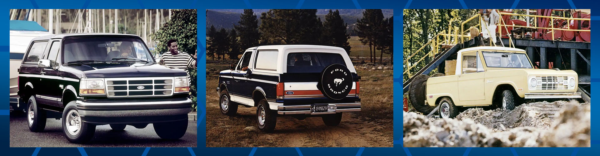 What better time to journey through the generations as we welcome back a legend to the stable. The history-making 2021 Ford Bronco will soon arrive at Preston Ford West, built with the strength of an F-Series Ford pickup and the wild spirit of a Ford Mustang, offering more aptitude and versatility than ever before. We are extremely thrilled about the three available body styles that honor the original G.O.A.T. (Goes Over Any Terrain) legacy. The halo model 2-door 2021 Ford Bronco and the first-ever 4-door 2021 Ford Bronco both feature easily removable roof panels and doors, while the 2021 Ford Bronco Sport grips the reins of the small 4x4 off-road SUV market. Join us as we head back in time through the 2021 Ford Bronco history and explore what makes this sport-oriented SUV model especially unique.  Inspired by war heroes and thrill-seekers, it was understood by Ford Motor Company that customers were looking for a vehicle that could traverse through trailheads, ranches, and trout streams with ease and dependability. Its G.O.A.T. roots date back to 1965 when product manager Donald Frey and lead designer Lee Iacocca established the first generation of Ford Bronco history. What began as a dream exhilarated the scene for more than a decade, and featured an all-purpose Roadster, a Sport Utility half cab, and a Wagon body style. In 1978, the second-generation arose to a more stout body style sharing segments with Ford F-Series pickups and more luxurious offerings. A year later, the third-generation Ford Bronco (1980-1986) rolled out boasting a smoother ride and better fuel economy. Generation 4 (1987-1991) began the "Aerodynamic Age" for enhancing powertrain and anti-lock braking technology, while Generation 5 (1992-1996) sealed the 30-year Ford Bronco run with premium sound and power windows and door locks. Each chapter of the legacy adds to the proud Ford Bronco history in 2021.  A glimpse of 2021 Ford Bronco history uncovers emphasis upon the originality, maneuverability, and trusted 4X4 capability that fans and enthusiasts know and love. We are most excited about the classic CB radio, iconic round headlamps, auxiliary gas tank, post-hole digger, and the power take-off. Stay in touch with the staff at Preston Ford West to be a part of the 2021 Ford Bronco history!
