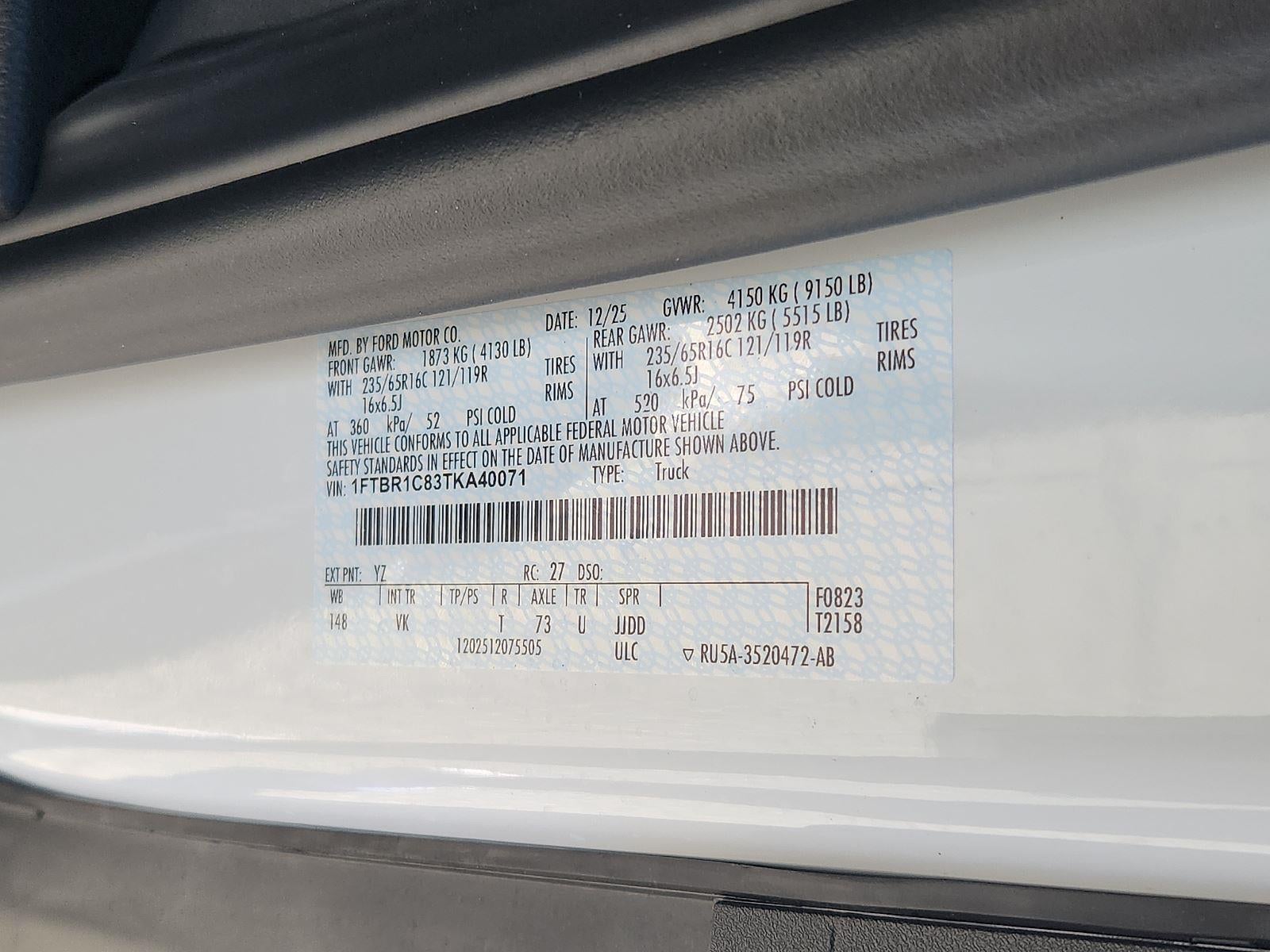 2026 Ford Transit Cargo Van Cargo Van