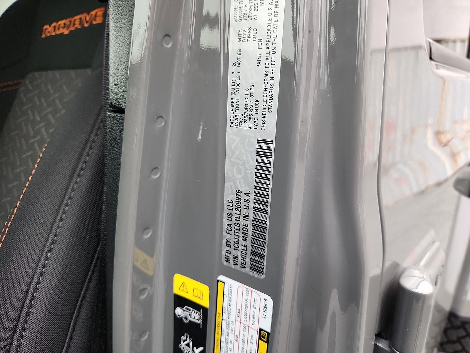 2020 Jeep Gladiator Mojave