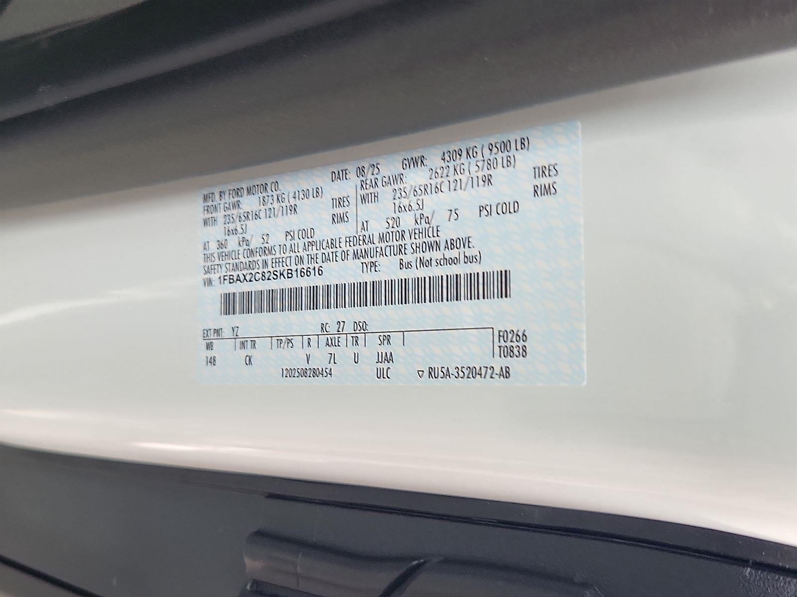 2025 Ford Transit Passenger Van 350 XL