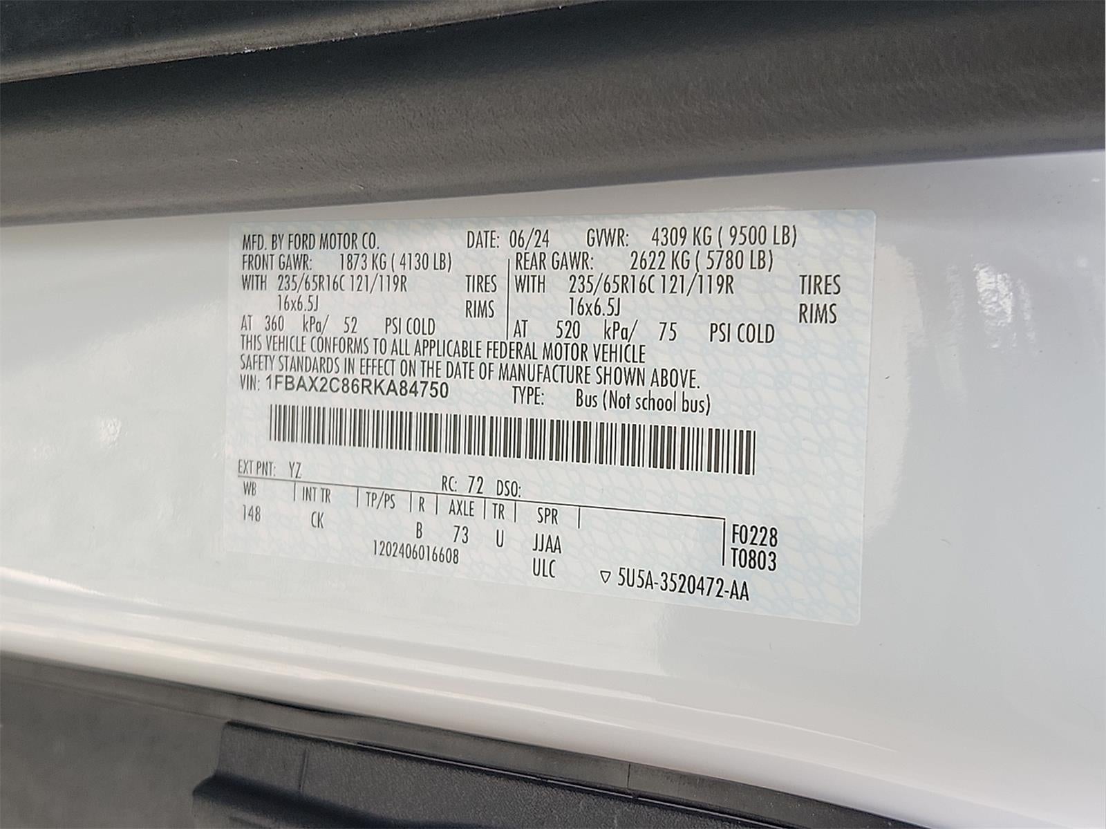 2024 Ford Transit 350 XL