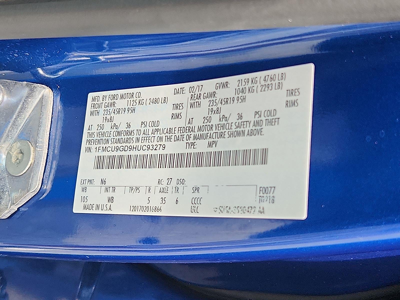 2017 Ford Escape SE