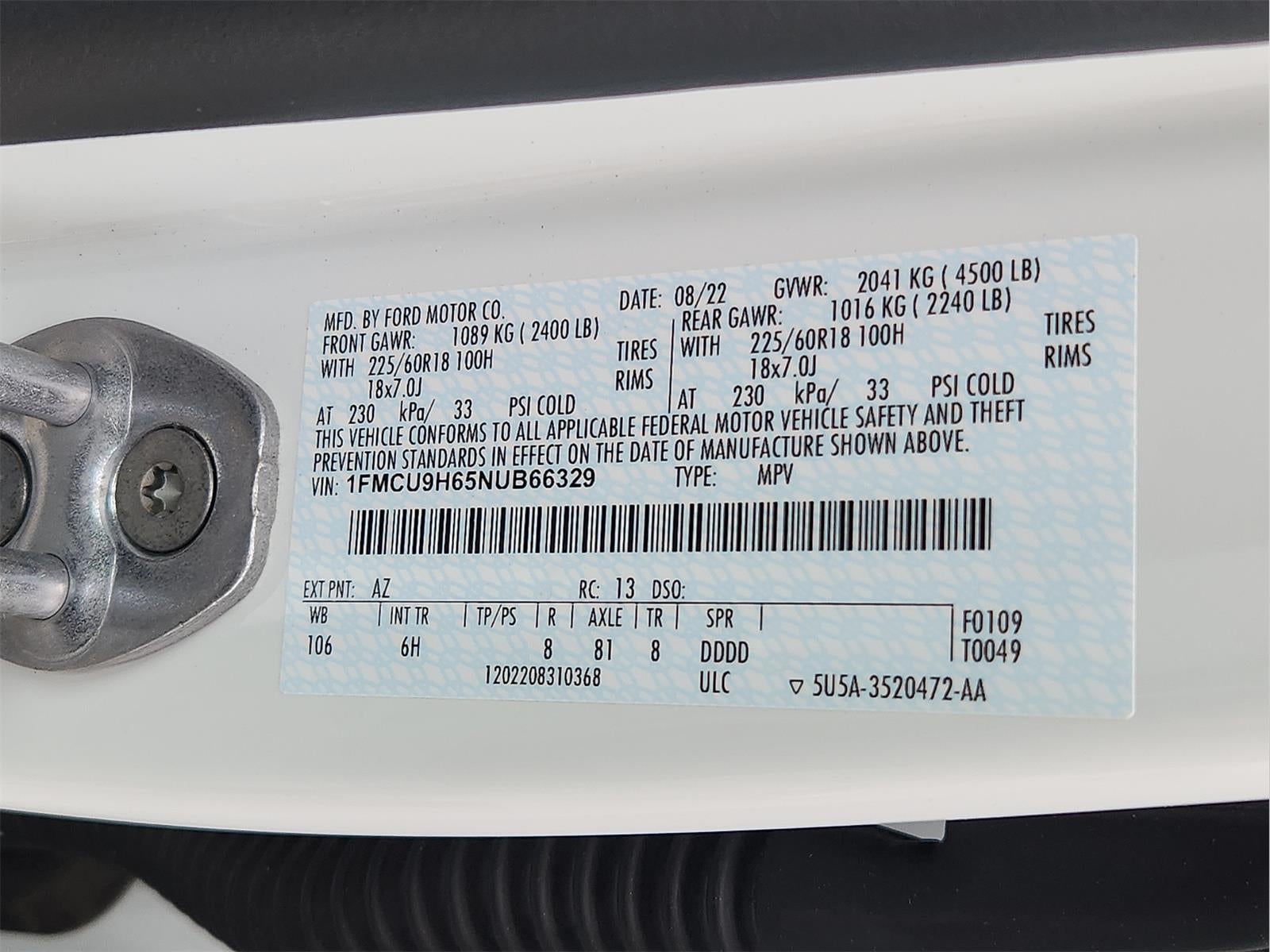 2022 Ford Escape SEL