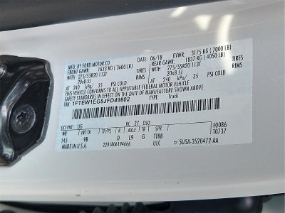 2018 Ford F-150 Platinum