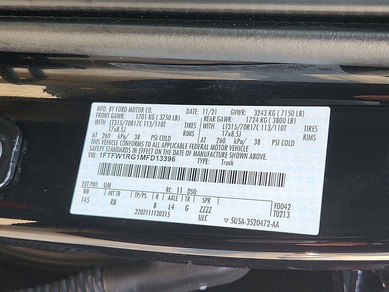 2021 Ford F-150 Raptor