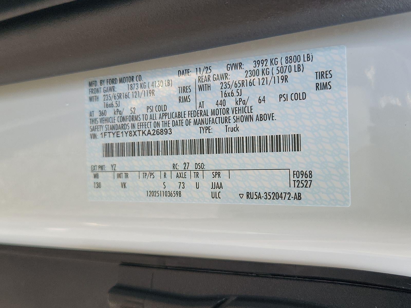 2026 Ford Transit Cargo Van Cargo Van