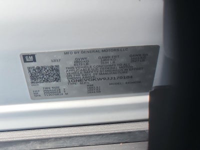 2018 Chevrolet Traverse LT Cloth