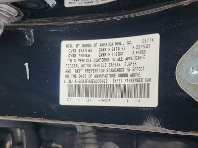 2014 Honda Accord Sedan Touring