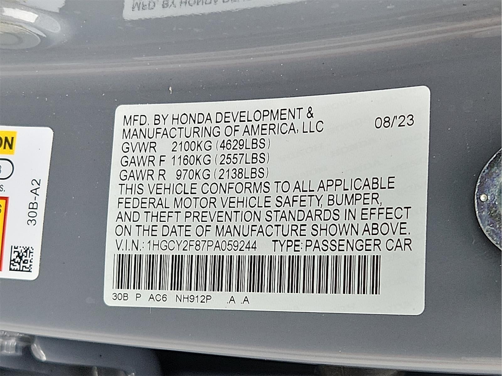 2023 Honda Accord Hybrid Touring