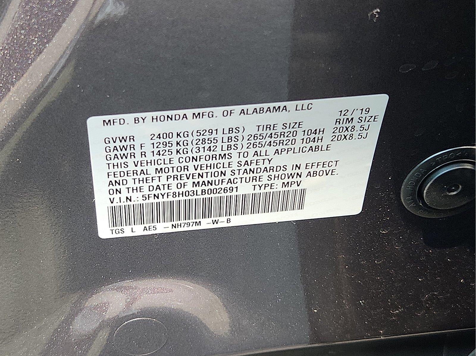 2020 Honda Passport Elite