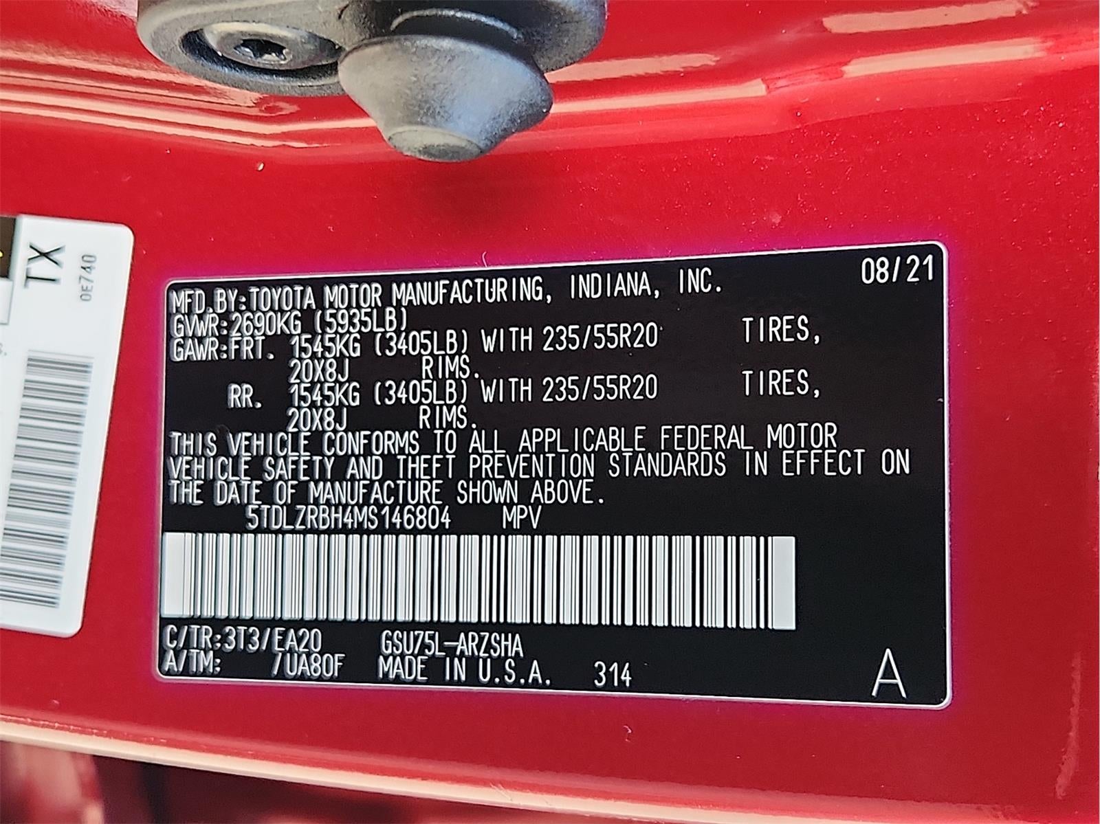 2021 Toyota HIGHLANDER XSE