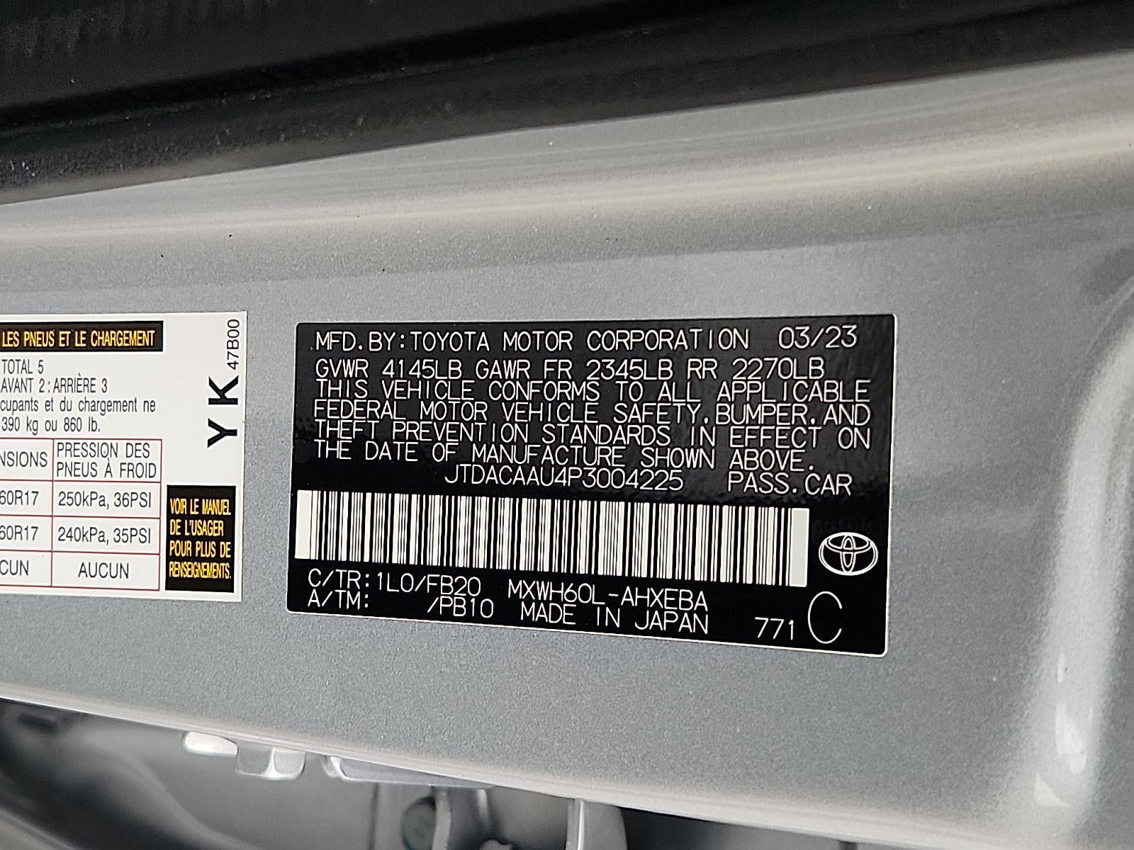 2023 Toyota PRIUS Base