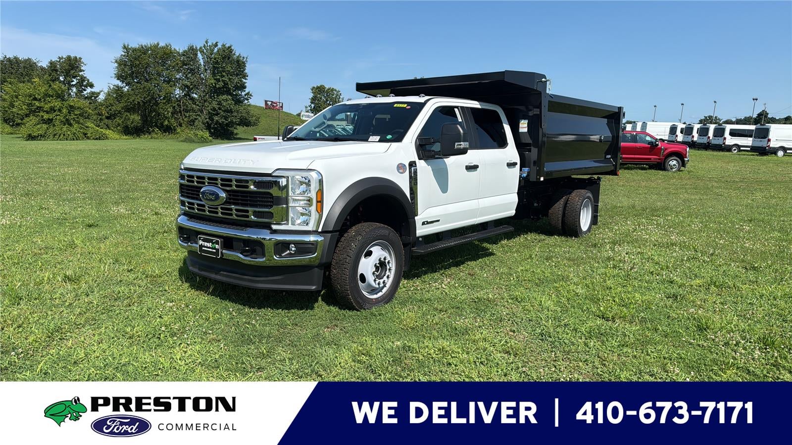 2026 Ford Super Duty F-550 Drw 12' DYNAPRO LANDSCAPE DUMP, FULL CAB SHIELD, MANUAL TARP, COMBO HITCJ, 48" UNDERBODY TOOLBOX