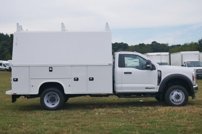 2025 Ford Super Duty F-450 DRW 11' KNAPHEIDE KUV KC ENCLOSED SERVICE BODY, 3 BOW LADDER RACK, HITCH