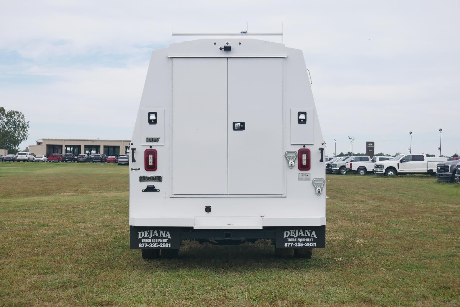 2025 Ford Super Duty F-450 DRW 11' KNAPHEIDE KUV KC ENCLOSED SERVICE BODY, 3 BOW LADDER RACK, HITCH
