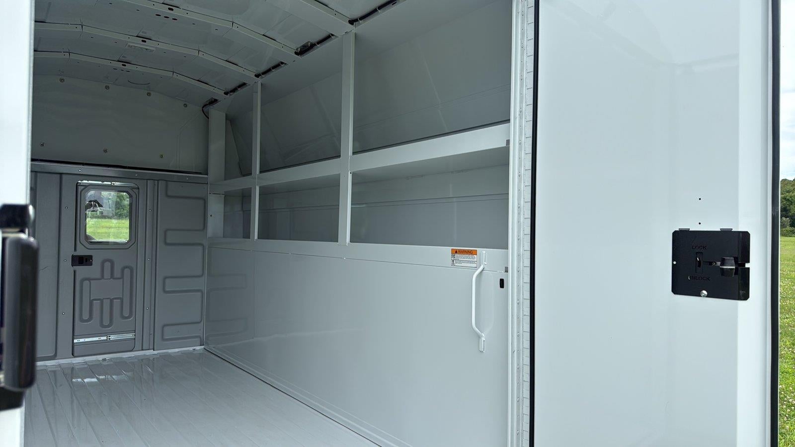 2026 Ford E-Series Cutaway KNAPHEIDE SRW UTILITY VAN KUV129SH 75.8 INTERIOR HEIGHT SOLID DOORS FACTORY BACKUP CAMERA
