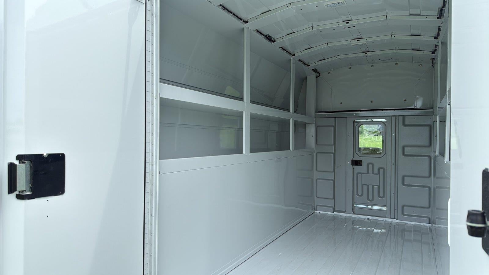 2026 Ford E-Series Cutaway KNAPHEIDE SRW UTILITY VAN KUV129SH 75.8 INTERIOR HEIGHT SOLID DOORS FACTORY BACKUP CAMERA