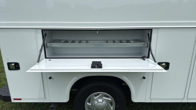 2026 Ford E-Series Cutaway KNAPHEIDE SRW UTILITY VAN KUV129SH 75.8 INTERIOR HEIGHT SOLID DOORS FACTORY BACKUP CAMERA
