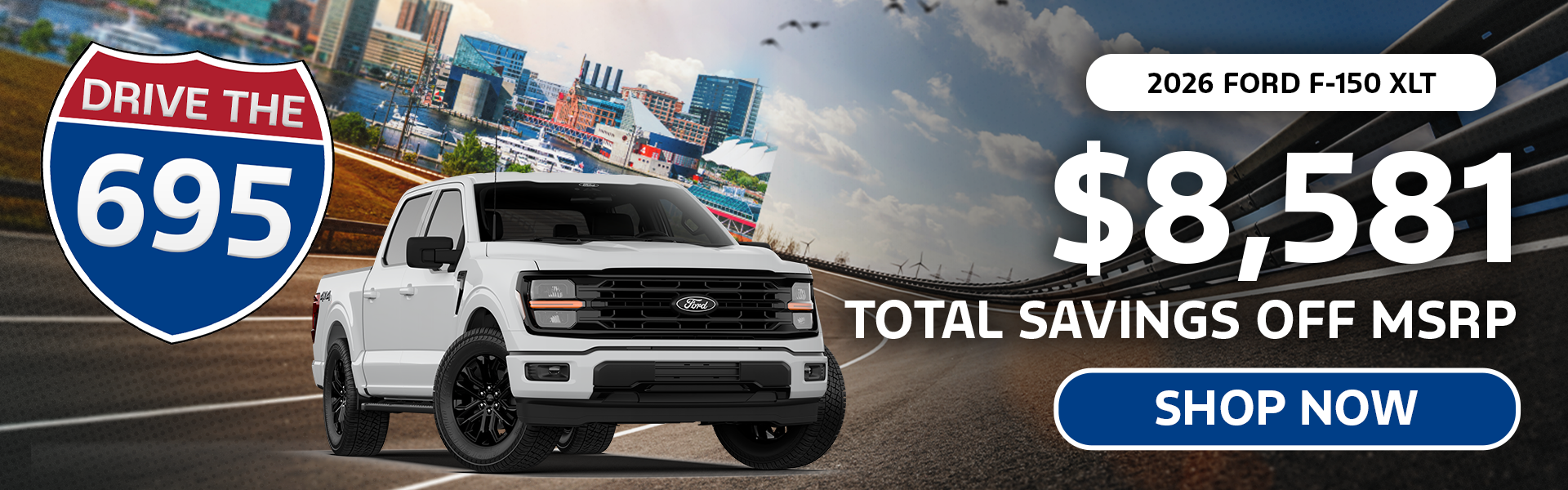 2026 Ford F-150 XLT $8,581 Total Savings off MSRP