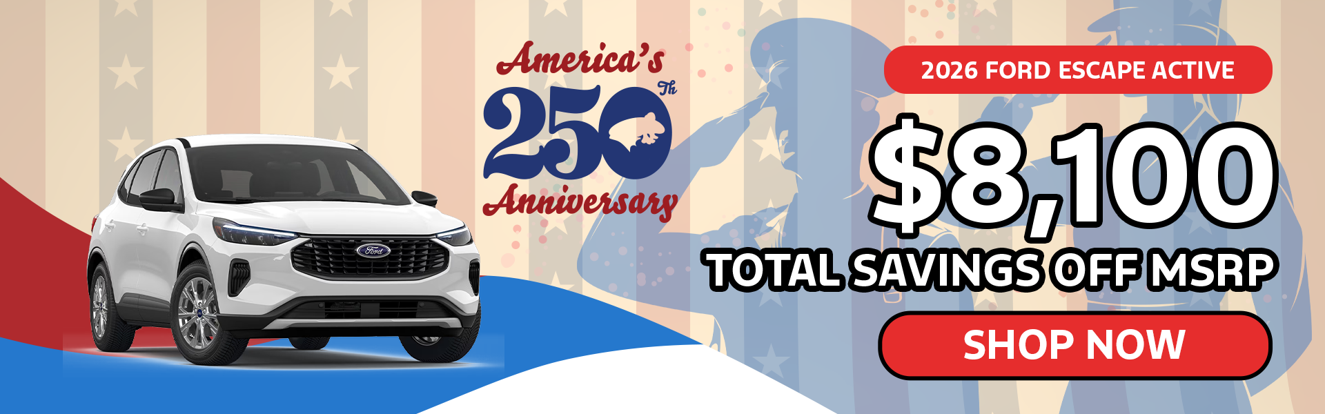 $8,100 off MSRP | 2026 Ford Escape Active