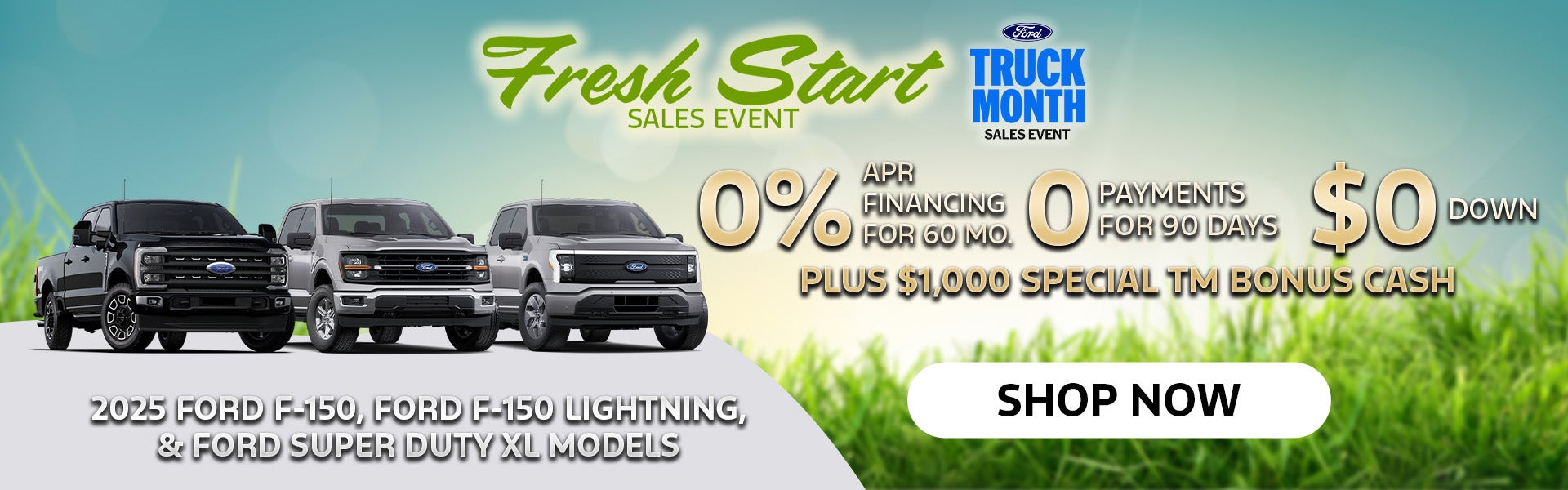 0% + $0 Down + 0 Payments for 90 Days + $1,000